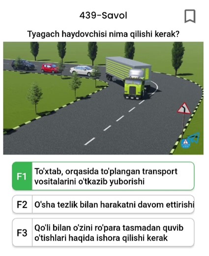 Avto test savollari va javoblari