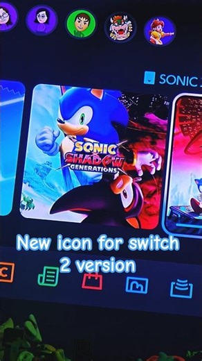Sonic X Shadow Generations Switch 2 Icon Change #shorts #sonicxshadowgenerations