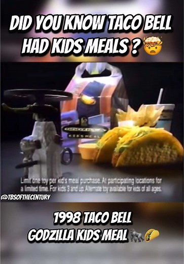 98' Taco Bell Godzilla Kids Meal Commercial