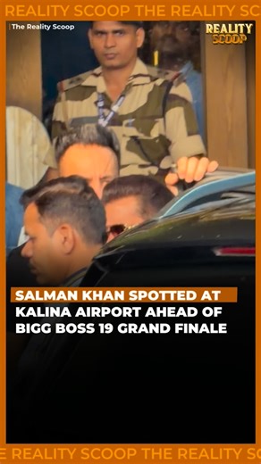 Reality Scoop | Actor and host Salman Khan was seen at Kalina Airport, sparking strong buzz that he is all set to host the Bigg Boss 19 Grand Finale.... | Instagram