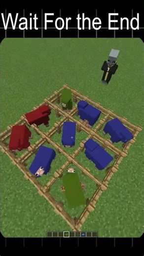 Minecraft Evoker vs Me – Tic Tac Toe Battle 😈🐑#shorts #minecraft #trending