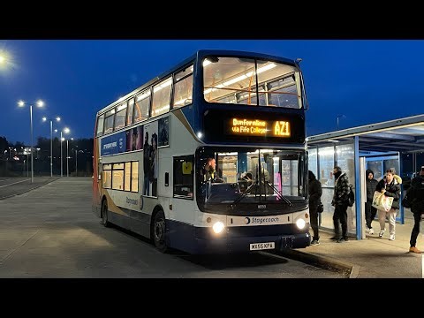 *Kickdown* Stagecoach in fife Alx400 Trident 18353 (MX55 KPA) Service:AZ1