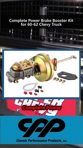 Bolt-On Safety for ’60–’62 C10s! CPP Power Brake Booster Kit #cppmaster