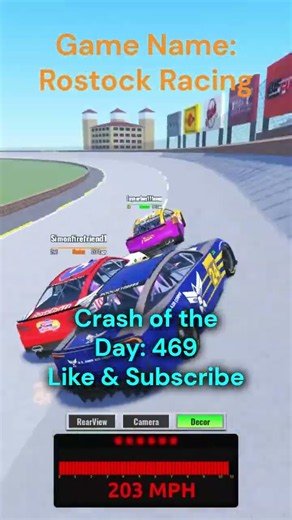 Crash Of The Day, Day: 469 #roblox #racing #nascar #nascarcrashes #robloxnascar #gaming #fyp