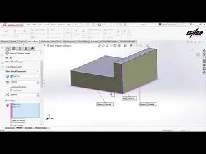 convert to sheetmetal | SOLIDWORKS Tutorial