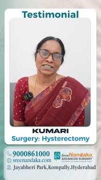 ✨ Real Patient Testimonial | Hysterectomy Surgery Success Story ✨#sreenandakahospital #doctor