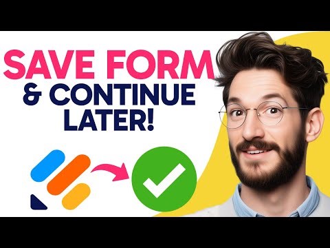 How to SAVE FORMS AND CONTINUE LATER Jotform (Step by Step) 2025