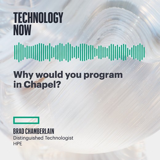 2.5K views · 39 reactions | Why use a new programming language when there are titans of the industry that are tested and trusted? Turning a two-year project into three months is one reason. HPE’s Brad Chamberlain gives us the details on Technology Now. https://hpe.to/61847HEb2 | Hewlett Packard Enterprise | Facebook