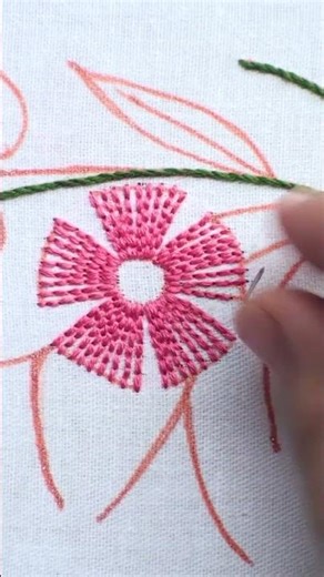 Cute pink flower on white fabric #pinkflower
