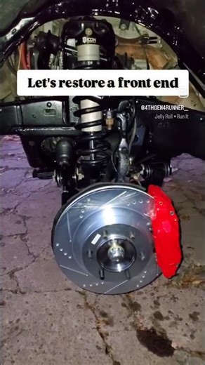 30 second rebuild of the front end🛠🔧 #liftkit #diy #Toyota #4runner #beforeandafter #restore #pretty