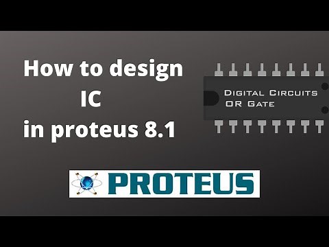 How to design IC in proteus [Integrated Circuit ] proteous programming in proteous