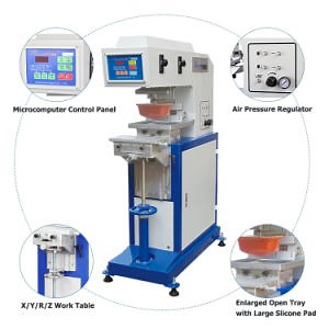 [Hot Item] 1 Color Semi-Automatic Keyboard Pad Printing Machine Open Tray Printer