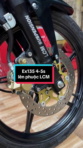 Hướng dẫn lắp phuộc LCM cho Exciter 135 chính hãng
