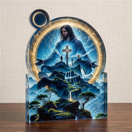 Jesus Acrylic Stand + Easter Home Decor + Christians + Spiritual Fantasy + Inspirational Gift - Etsy