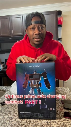 Got my hands on the Auto Changing Optimus Prime #transformers #fyp #viral #funny #unboxing | Jaygotsportsandstuff Nix