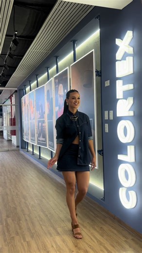 Como cuando @Angie Arizaga encuentra a su mejor aliado textil para @Angie Arizaga Jeans🩵 🔝😎 🎶 Paleta, dame paleta 💅 #Colortex #Moda #trends #paleta #angiearizaga
