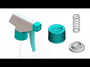 SOLIDWORKS TUTORIAL : TRIGGER PUMP - PART 1/3