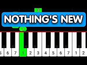NOTHING'S NEW - RIO ROMEO - EASY Beginner Piano Tutorial