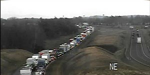 Tractor trailer crash causes major delays on I-81