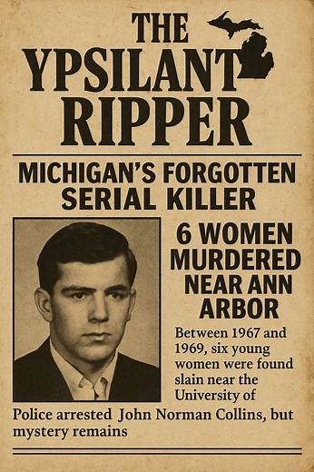 The Ypsilanti Ripper: Michigan’s Forgotten Serial Killer!!!.. Yosilanti Ripper Case John Norman Collin’s Murders Michigan Serial Killer History 1960’s Ypsilanti Murders Ann Arbor Crime History Unsolved Michigan Murders True Crime Michigan #YpsilantiRipper #TrueCrimeMichigan #UnsolvedMurders #MichiganLegacyFiles #AnnArborHistory