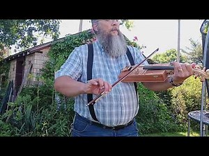 "Bonnie Blue Flag" trying to learn it on homemade cigar box fiddle