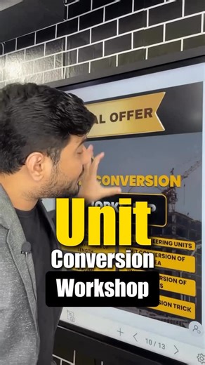 Yahya Kaludi | Civil By Yahya Sir on Instagram: "✅ Unit Conversion Workshop 🎉 Festival Offer Live Now 🎉 @civil_by_yahya_sir 🚨 𝐋𝐢𝐦𝐢𝐭𝐞𝐝 𝐓𝐢𝐦𝐞 𝐎𝐟𝐟𝐞𝐫! 🚀 🚀 Transform Your Skills with 𝐙𝐞𝐫𝐨 𝐭𝐨 𝐇𝐞𝐫𝐨 𝐂𝐨𝐮𝐫𝐬𝐞𝐬! 🌟 ⏳ Time is running out—act fast before it’s gone! 👆🏻Get lifetime access to 100+ expert-led courses with live sessions! 📚✍🏻 📌Trusted by 1,00,000+ learners 🌟𝐑𝐚𝐭𝐞𝐝 𝟒.𝟗𝟔 𝐬𝐭𝐚𝐫𝐬 by over 70,000 students. ✅ ⏱ Lifetime validity for all 𝐂𝐨𝐮𝐫𝐬𝐞𝐬 