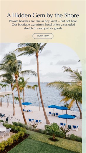 Private beaches are rare in Key West – but not here. Our boutique waterfront hotel offers a secluded stretch of sand just for guests. | The Capitana Key West