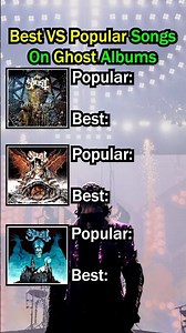 GHOST Popular VS Best Songs On Each Album #shorts #ghostband #metal