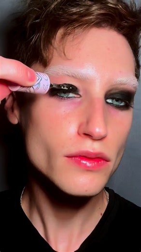 Dexter would approve of this look🩸 using the Dexter collection by @lethalcosmetics 🔪 Products: (linked in bio) @karlacosmetics black base @lethalcosmetics Dexter palette @iliabeauty complexion stick @hourglasscosmetics liquid blush @lethalcosmetics Dexter highlighter @lauramercier hydrating setting spray @lethalcosmetics Dexter lip stain @lethalcosmetics Dexter lip oil #gifted #makeup #makeuptutorial #creativemakeup #editorialmakeup #grungemakeup #halloweenmakeup #dexter #dextermorgan | Kevlie