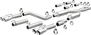 MagnaFlow Performance Exhaust System 19367: Cat-Back, Competition Series, Compatible with 2015-2023 Dodge Challenger, Quad Split Rear Exit Style