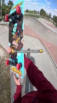 Can this skateboard survive me? 🤔🛹 #scootering #skateboarding #skatepark #skit #funny #sports