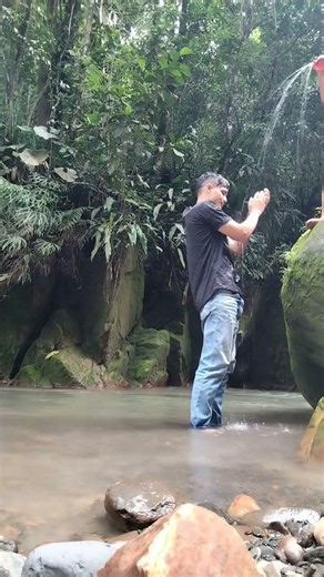 wet guy in the river