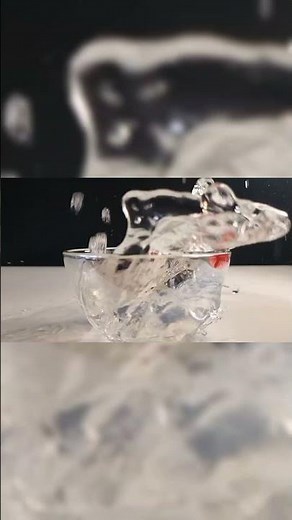 Water Explosion in Reverse 😲💦 Slow Motion #slowmotion #water #experiment