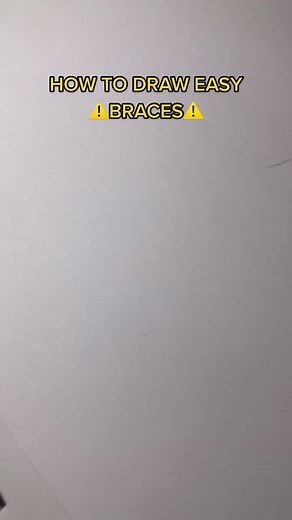 How to Draw Easy Braces Tutorial