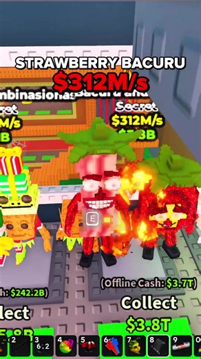 Crazy 312M/S Strawberry Challenge in Roblox