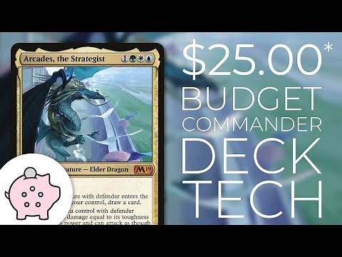 Arcades, the Strategist - EDH Budget Deck Tech $25 | Magic the Gathering | Commander