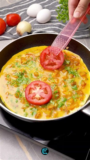 Kartoffel EI Omelette #einfacherezepte