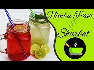 Nimbu Pani (Lemonade) Recipe | Mint & Ginger Sharbat Recipe | Rose Flavoured Sharbat