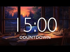 15 Minute Timer with Relaxing Music and Alarm 🎵⏰