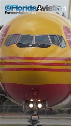 DHL Boeing 767 Cargo Lining Up for Takeoff at Miami International Airport (MIA) | Plane Spotting