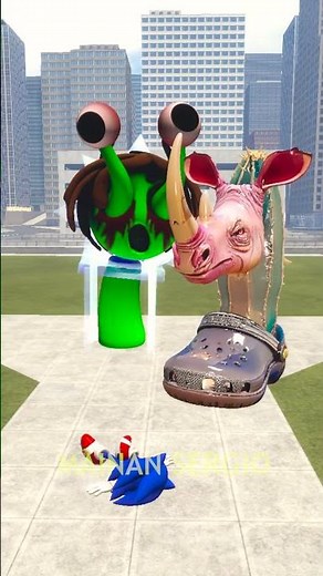 Sonic vs Brainrot Sprunki in GarrysMod Coffin Dance Music Part132 #sonic #brainrot #sprunki