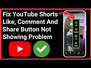 How To Fix YouTube Shorts Like, Comment And Share Button Not Showing Problem (2026) | YouTube Shorts