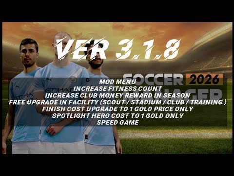 Soccer Manager 2026 Mod Apk || Mega Mod