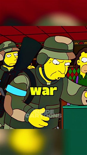 HOMER BECOMES AN ENEMY OF THE US ARMY!? #simpsons
