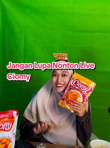 hai sobat!! jangan lupa ya hari minggu kita juga live lho, ststst ada banyak promo😁 #ciomy