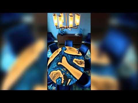 Top 10 Most Satisfying Epoxy Resin Circle Tables You’ve Ever Seen! ✨