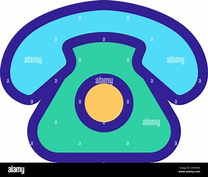 Home phone icon vector. Isolated contour symbol illustration Stock Vector Image & Art - Alamy