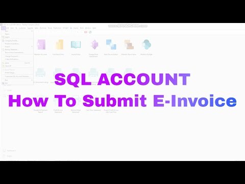 SQL Account How to submit E Invoice