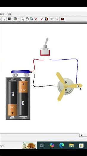 DC Motor Connection #basicelectronics #dcmotor #foryou #viral#simulation