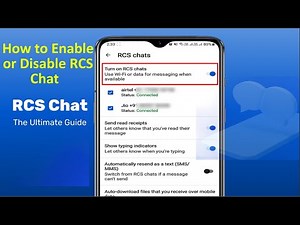 How to Turn On or Off RCS on Android for Messages